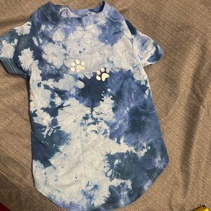 New Blue Tie-Dye Pet Shirt Size Medium Dog, Cat, Monkey